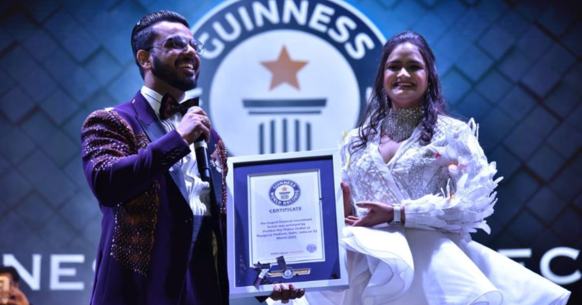 Finance Educator and Entreprenuer Pushkar Raj Thakur Creates Guinness World record by educating 4500 people live